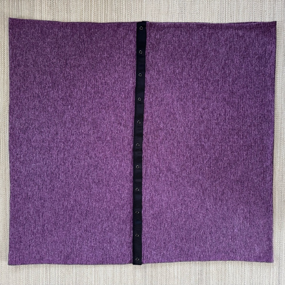 Lululemon Vinyasa Rulu Scarf in Ultra Violet Heathered Black Womens One Size